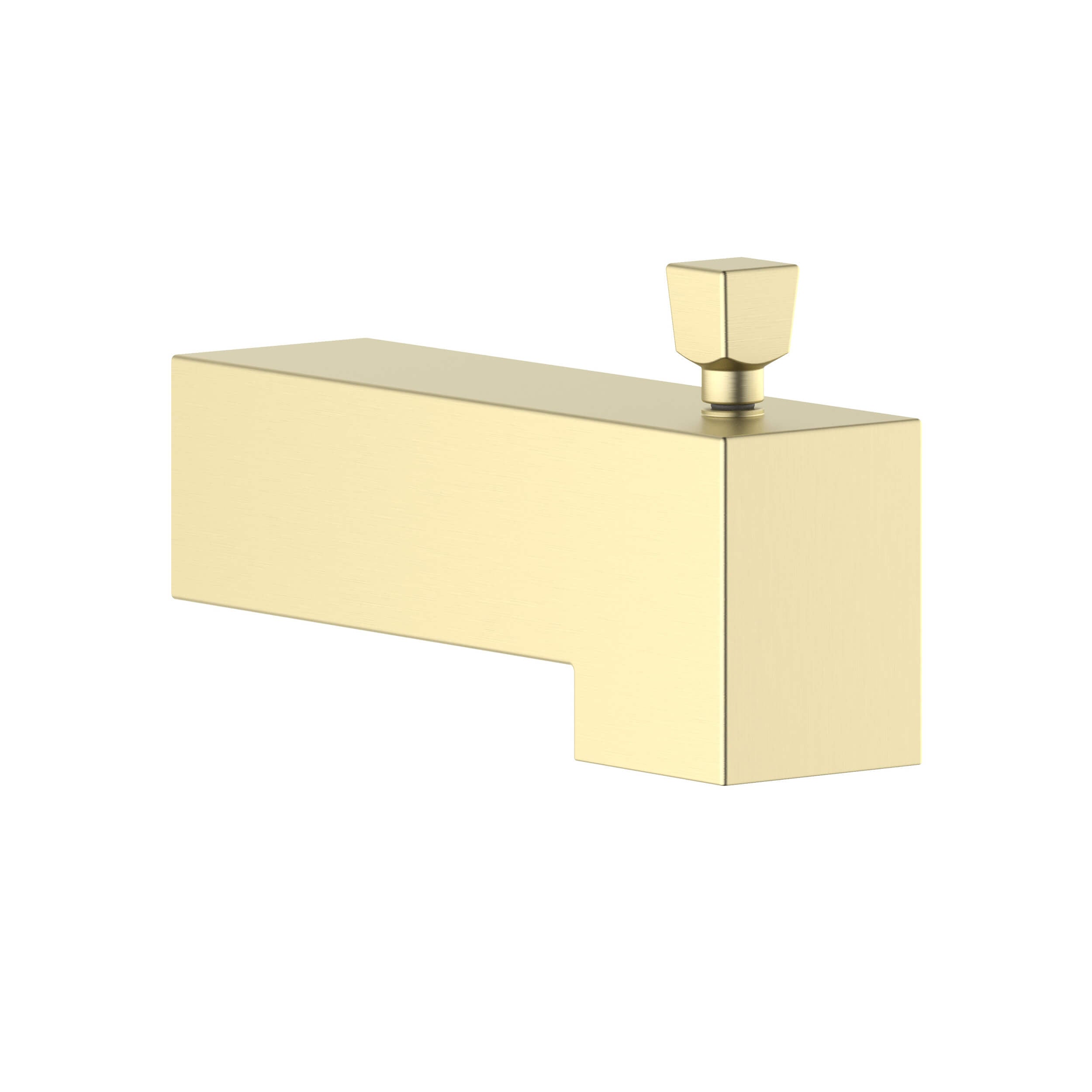 Cube Wall Mounted 1/2" Slip-On Tub Spout with Diverter - TS103