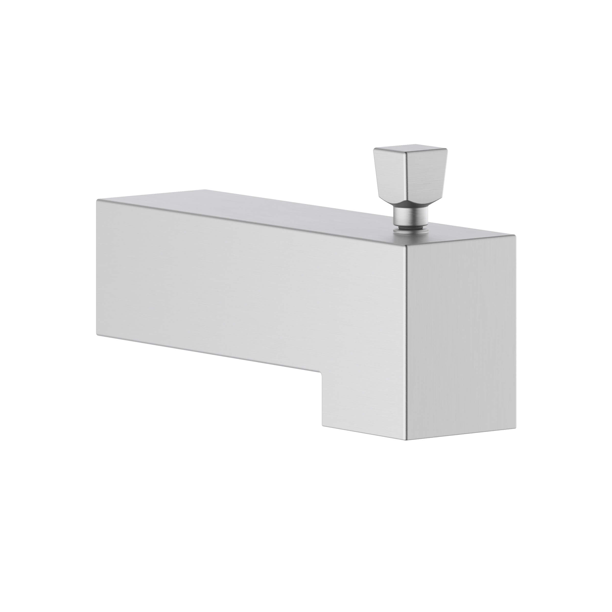 Cube Wall Mounted 1/2" Slip-On Tub Spout with Diverter - TS103