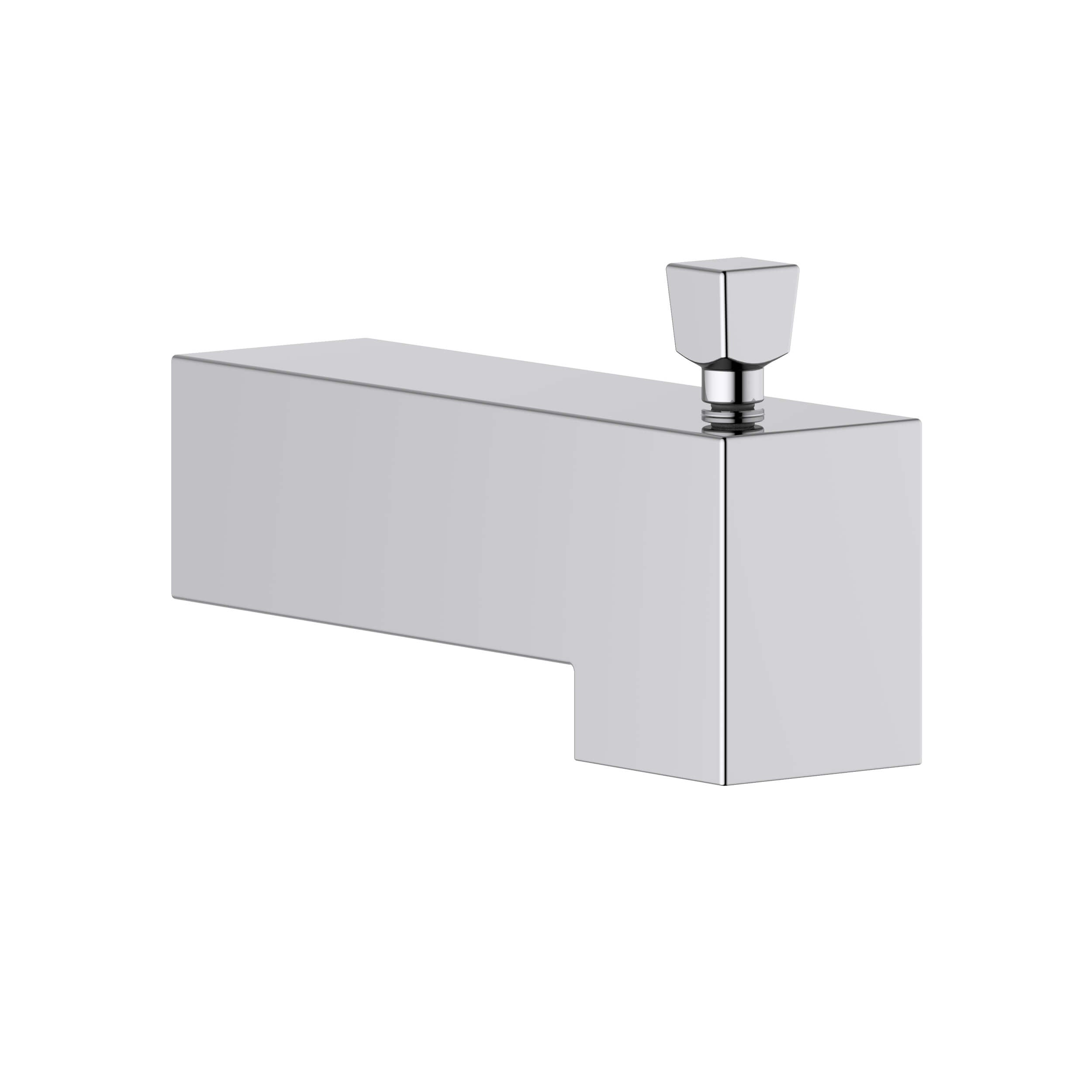 Cube Wall Mounted 1/2" Slip-On Tub Spout with Diverter - TS103