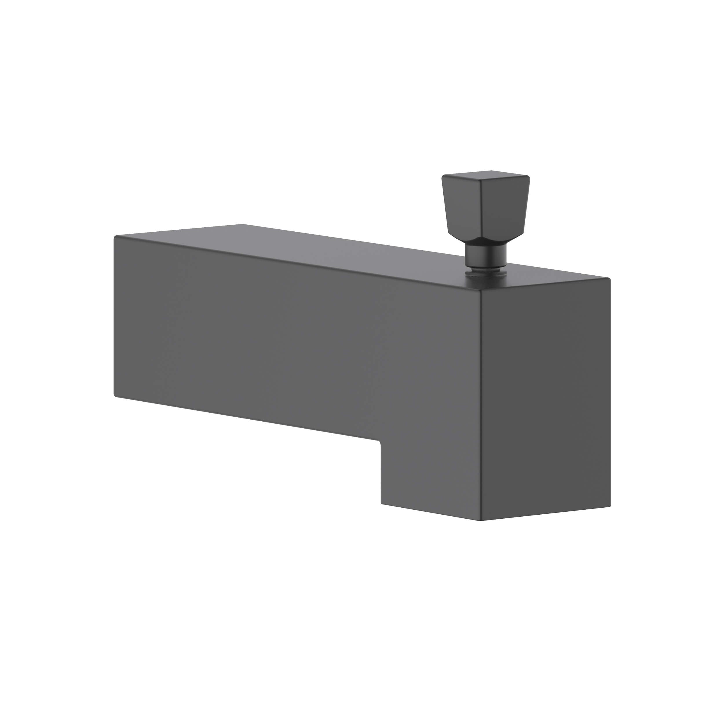 Cube Wall Mounted 1/2" Slip-On Tub Spout with Diverter - TS103