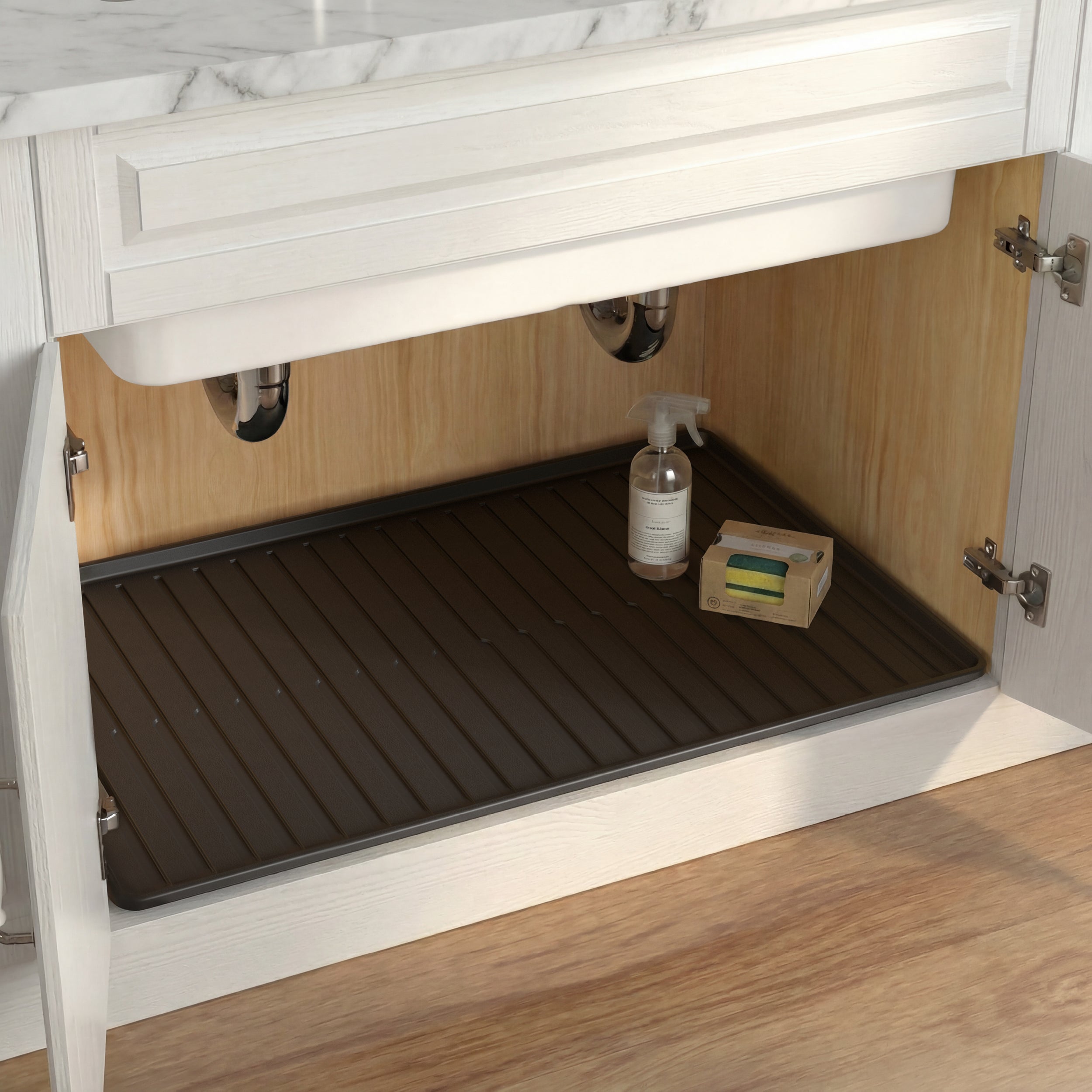 Premium Waterproof Under Sink Mat – 31" × 22" - USM-3122MB